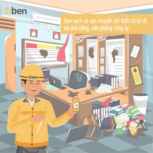 Dịch vụ xử lý đồ nội thất cũ của Sben
